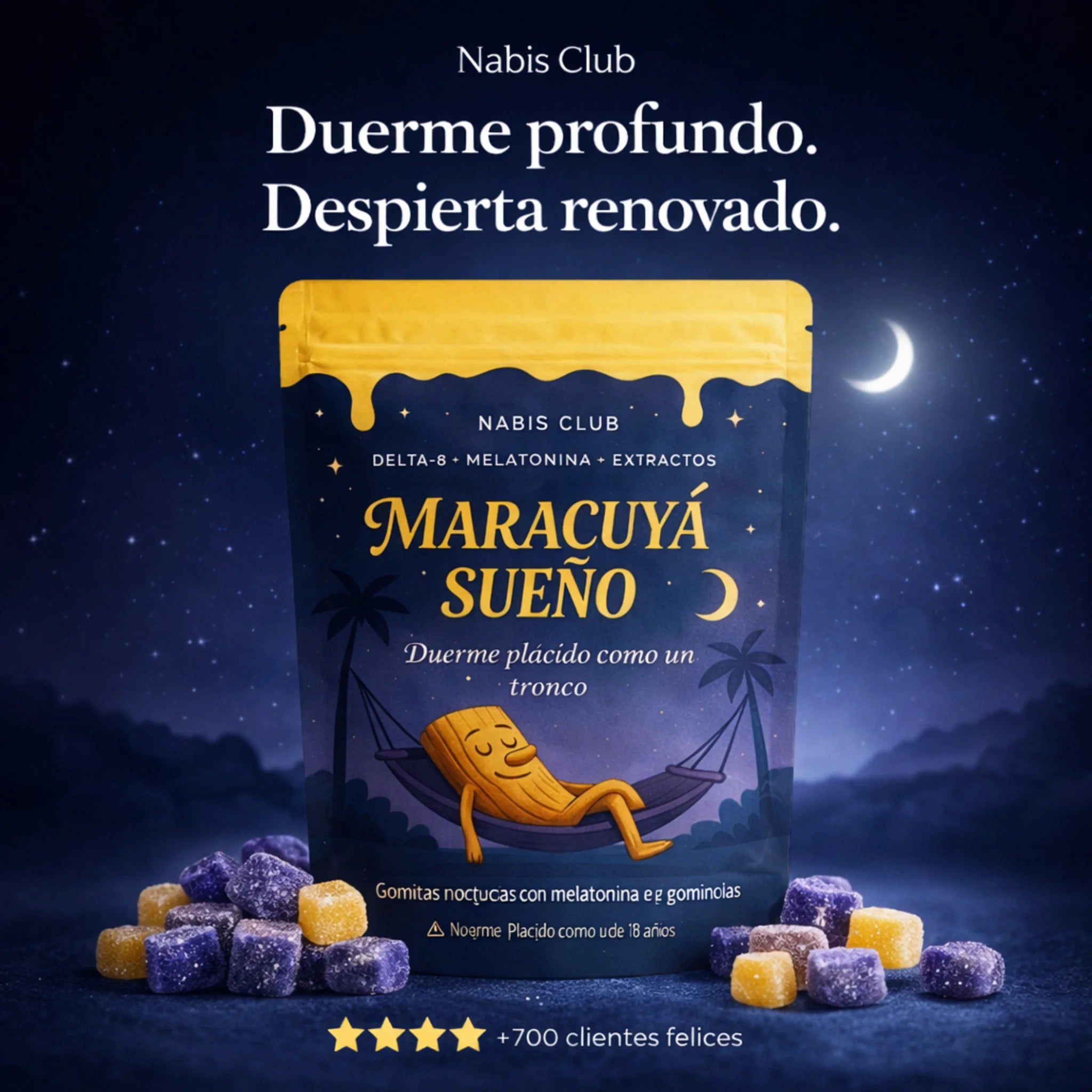 A dormir como un tronco. Efecto en 45 min.