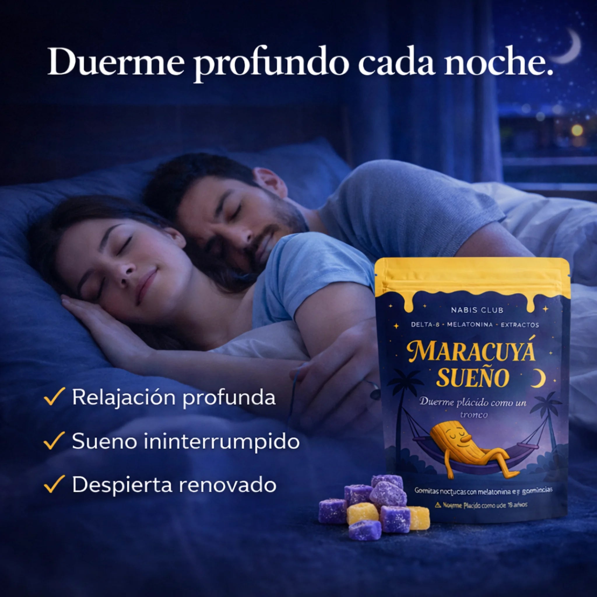 A dormir como un tronco. Efecto en 45 min.